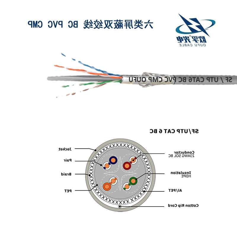 SF/UTP 6类4对双屏蔽电缆(23AWG)